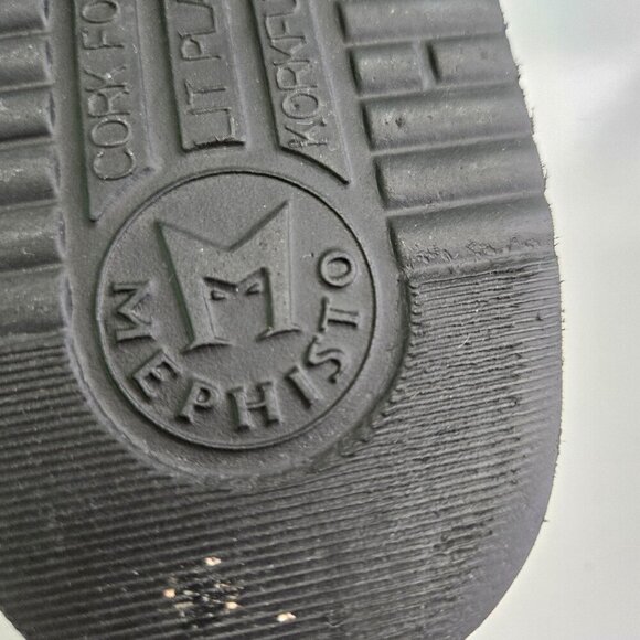 Mephisto Hannel Black Suede Comfort Support Sandals Size 40/10 - Picture 8 of 8